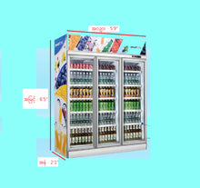 Load image into Gallery viewer, DLG1800-3M (1400 Liter) 3 Door Display Chiller