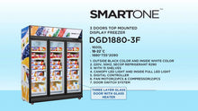 Load image into Gallery viewer, DGD1880-3F (1600 Liter) 3 Door Top Mount Display Freezer
